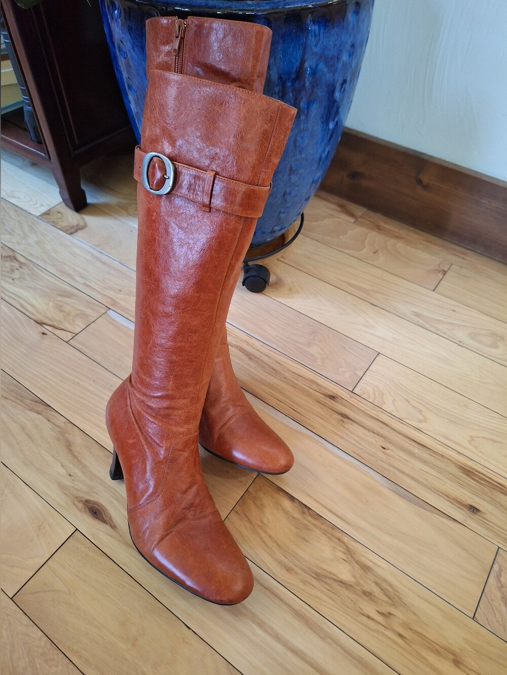EUC Exquisite Italian Full-Grain Leather Knee-High Boots